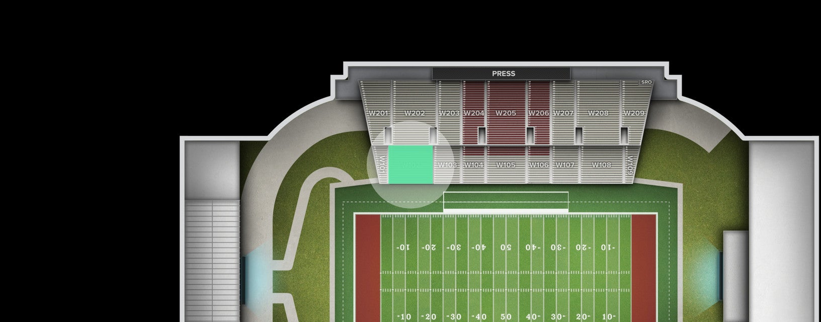 Seat view from Lower