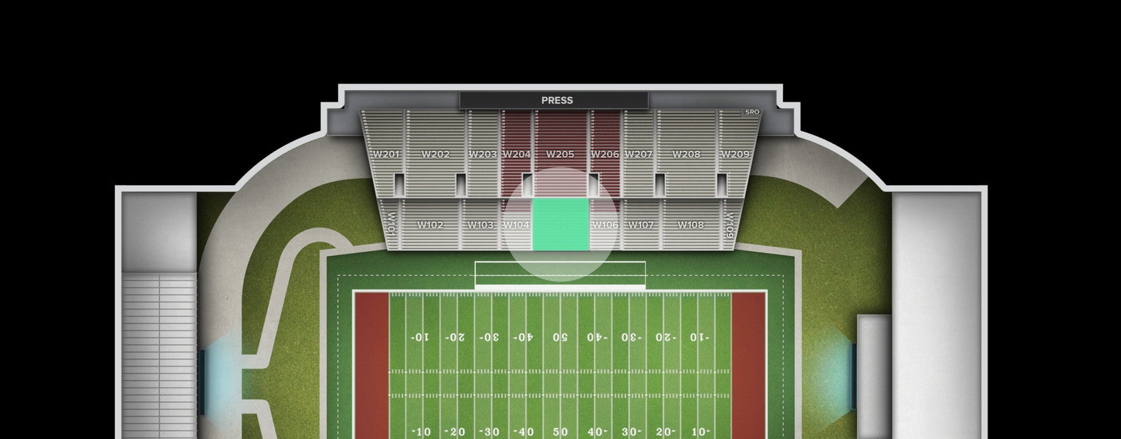 Seat view from Lower