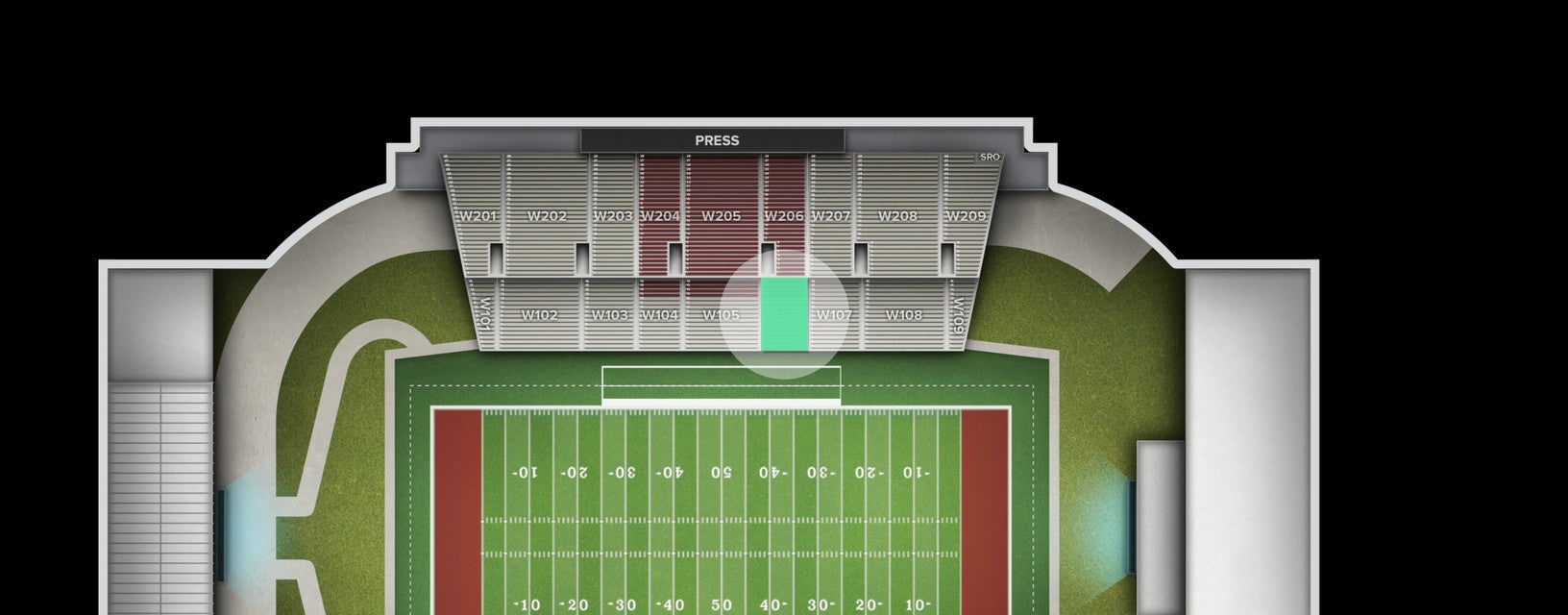 Seat view from Lower