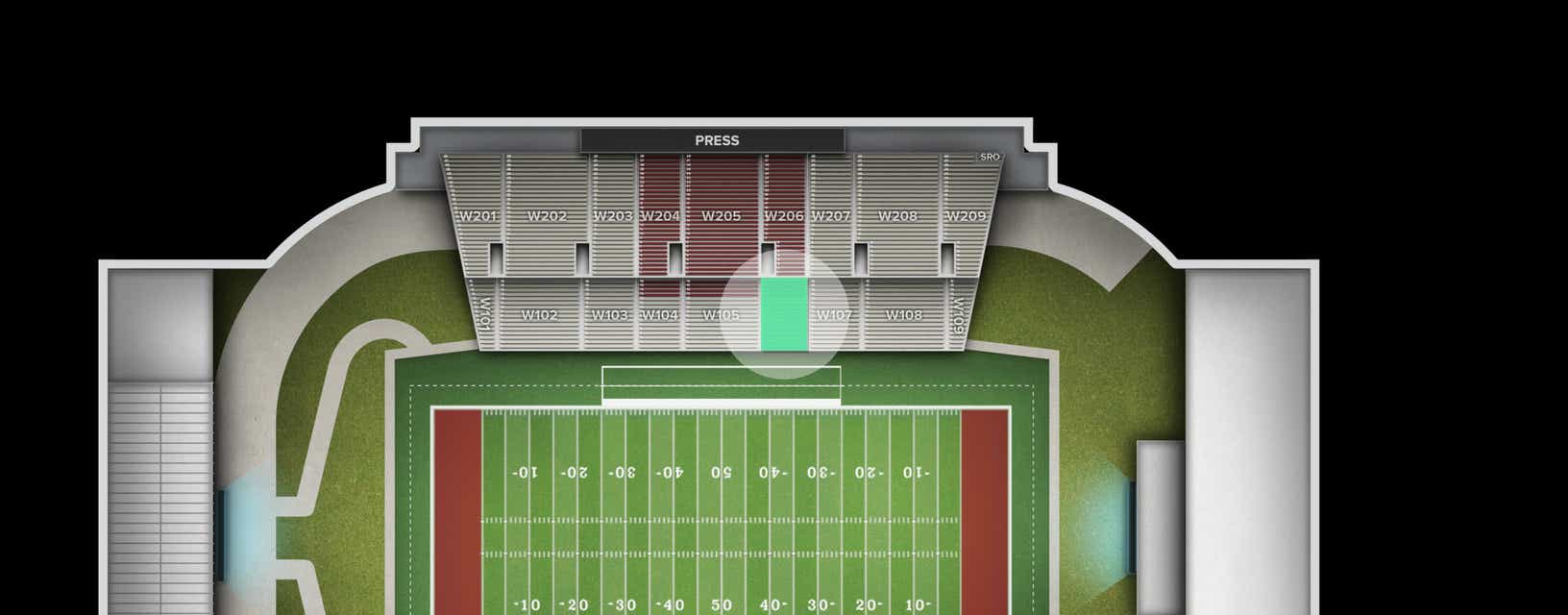 Seat view from Lower