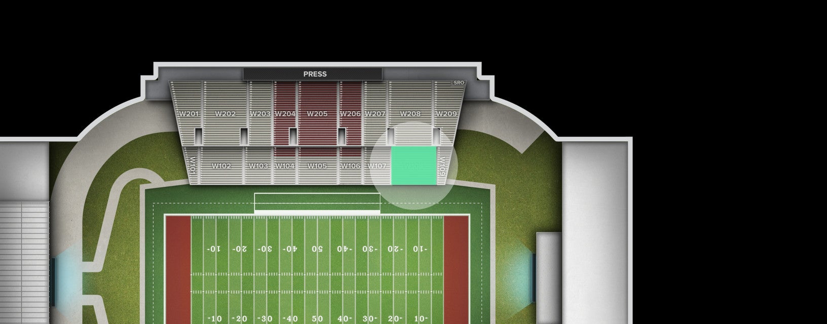 Seat view from Lower