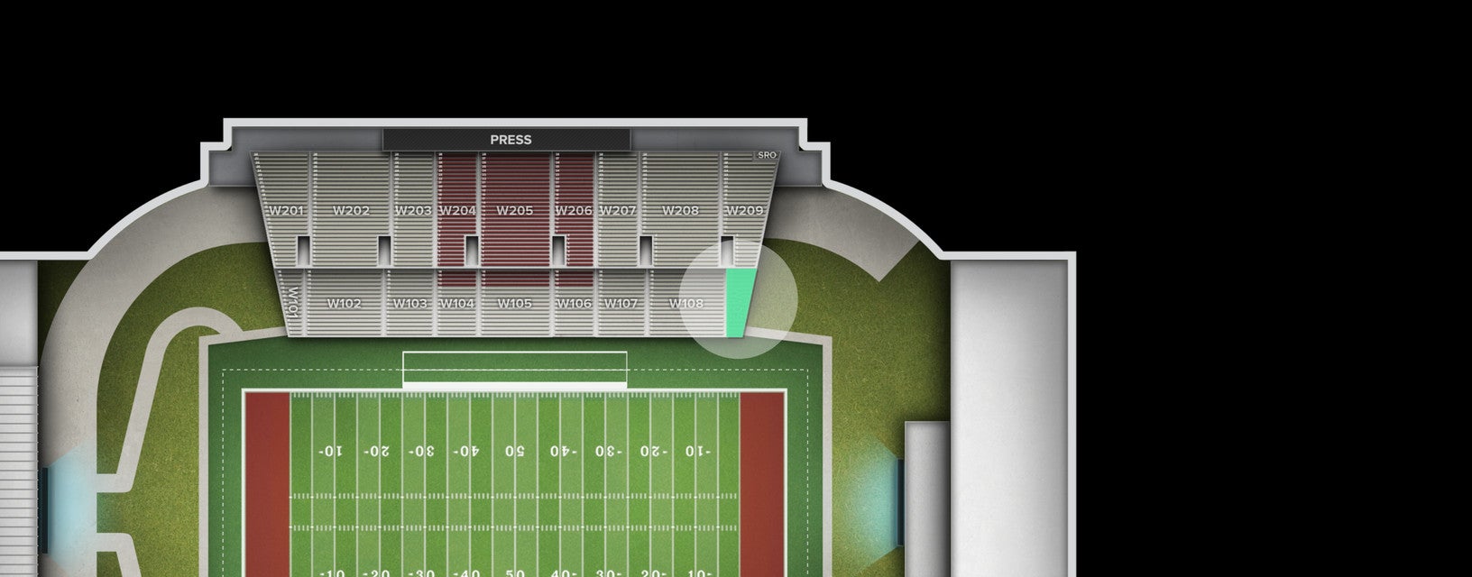 Seat view from 