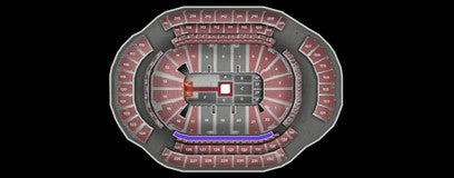 Seat view from Suite Zone 121-140