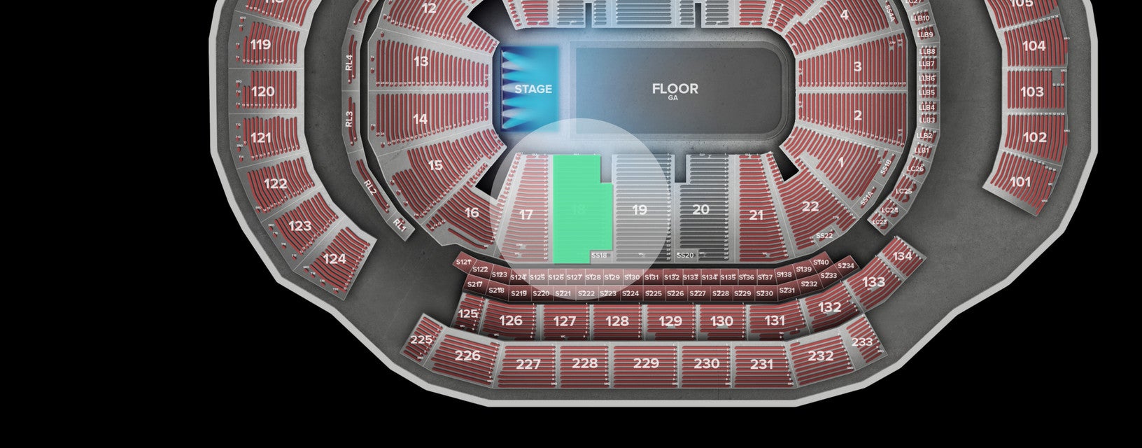 Seat view from Lower