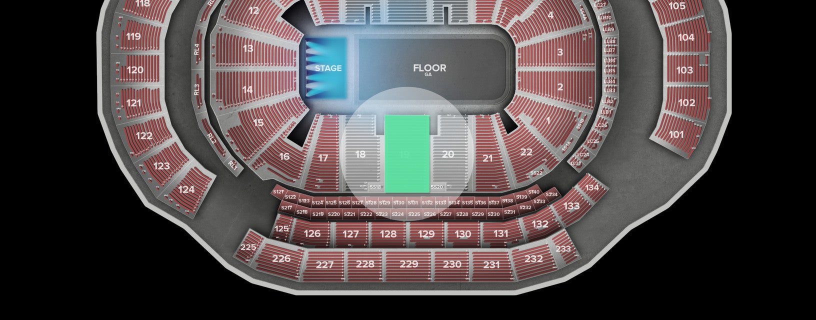 Seat view from Lower