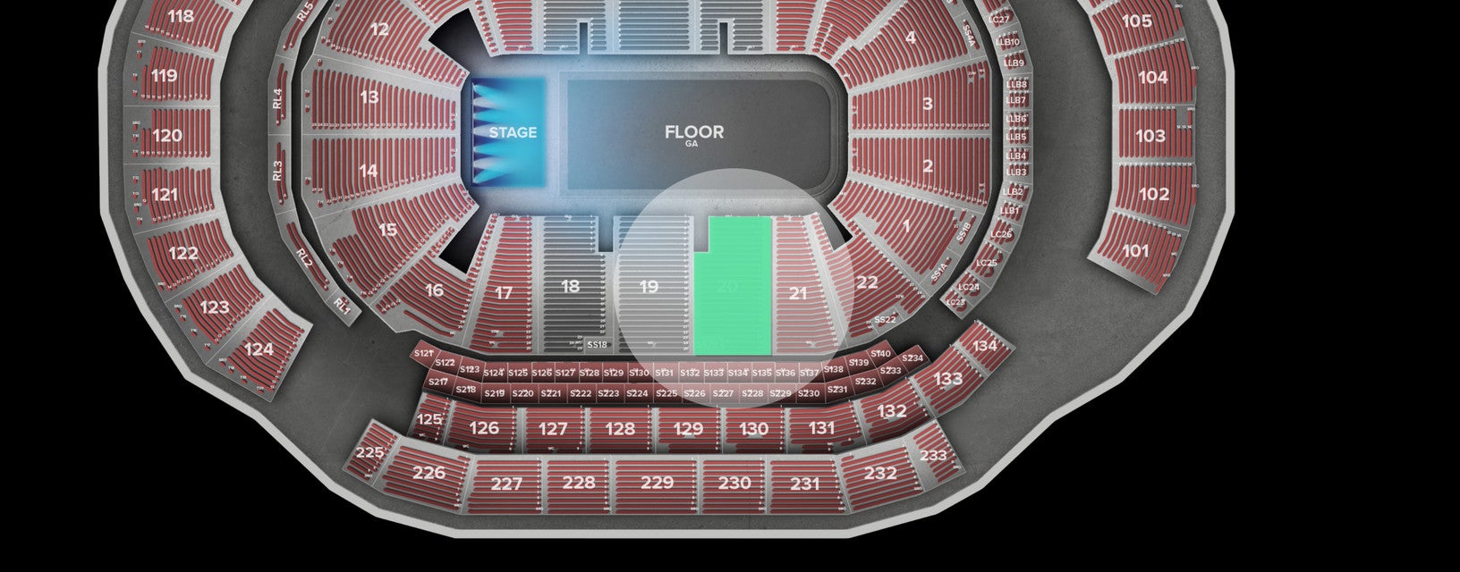 Seat view from Lower