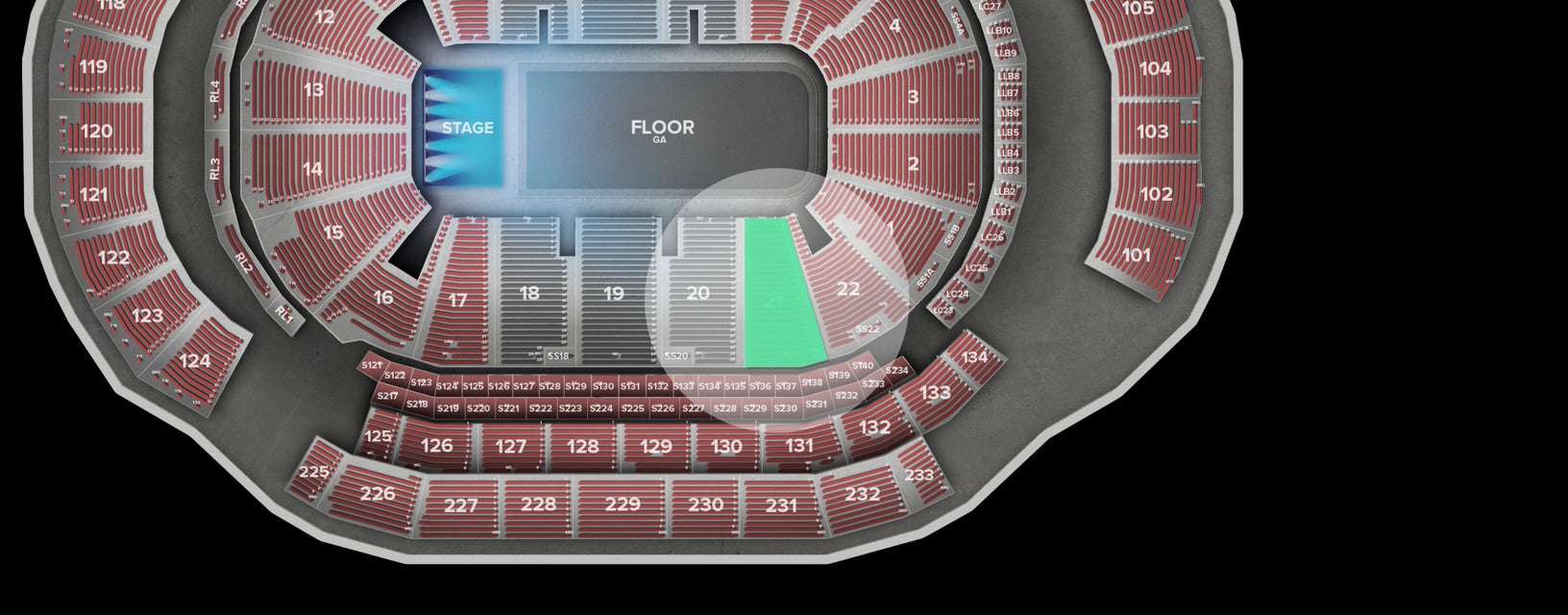 Seat view from Lower