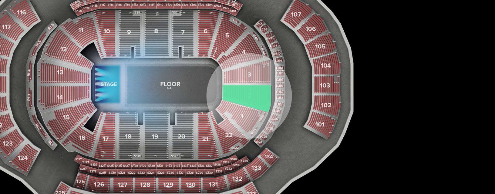 Seat view from Lower