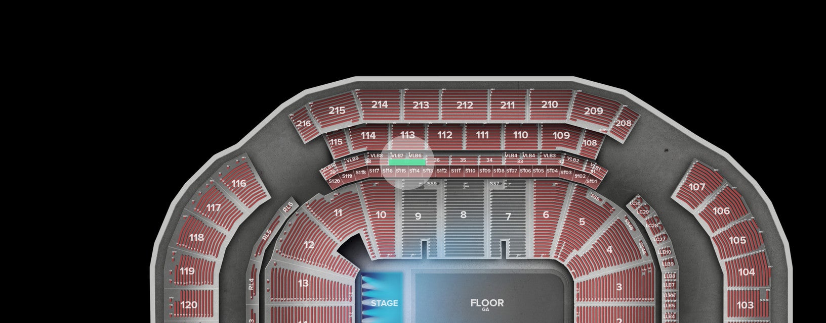 Seat view from Lower