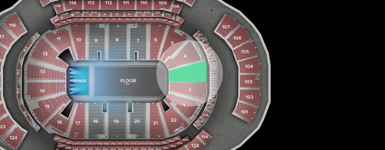 Seat view from Lower