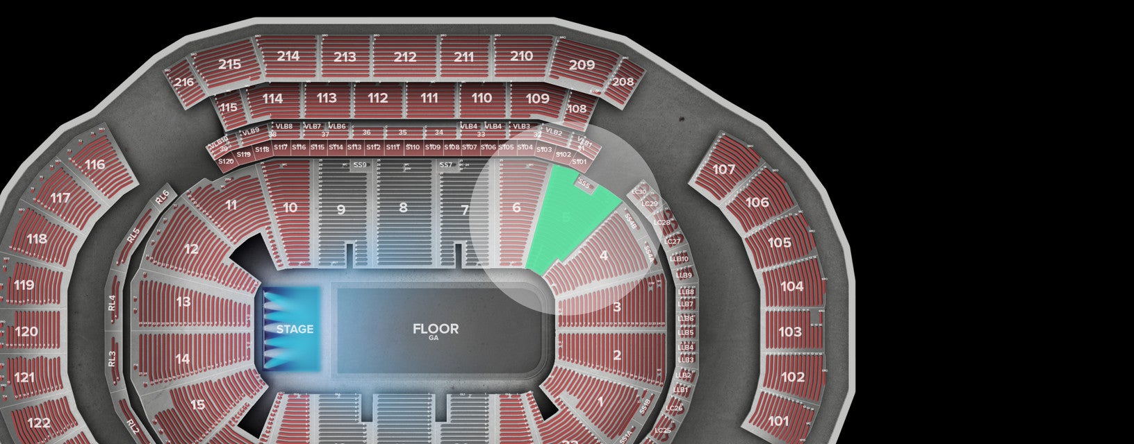 Seat view from Lower