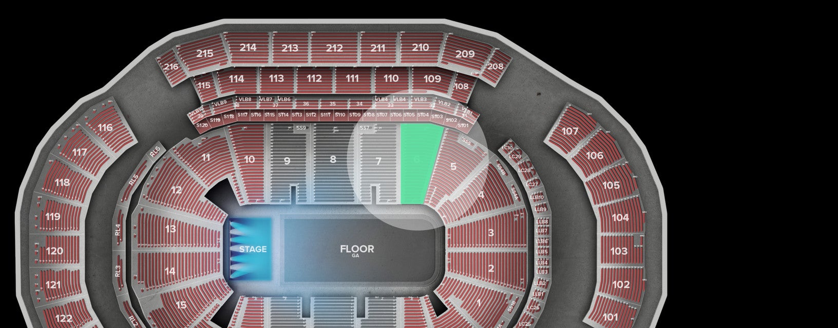 Seat view from Lower