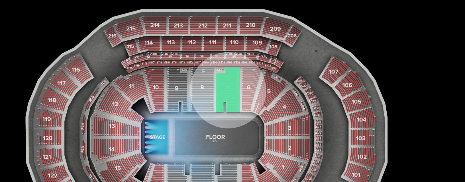 Seat view from Lower