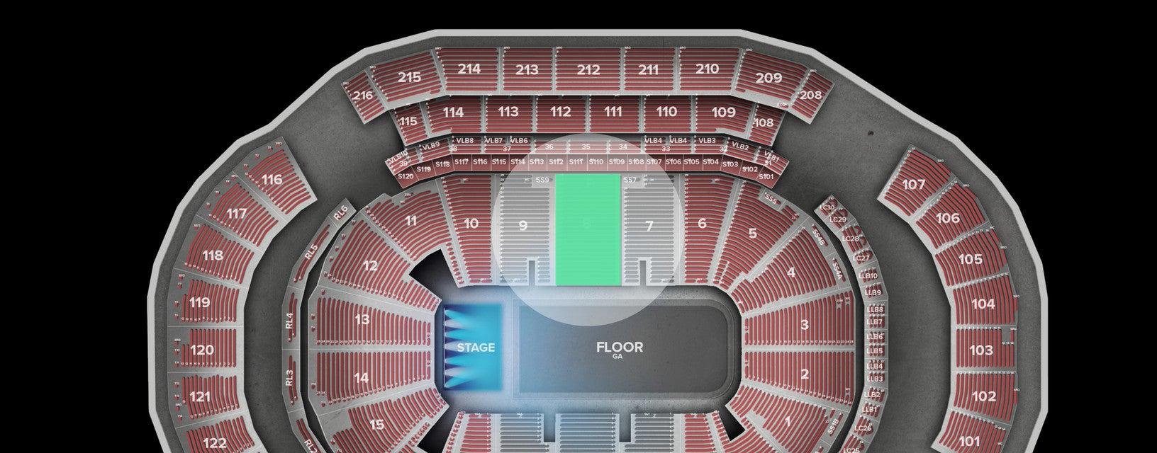 Seat view from Lower