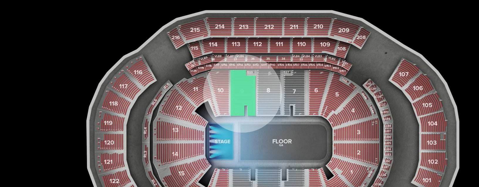 Seat view from Lower