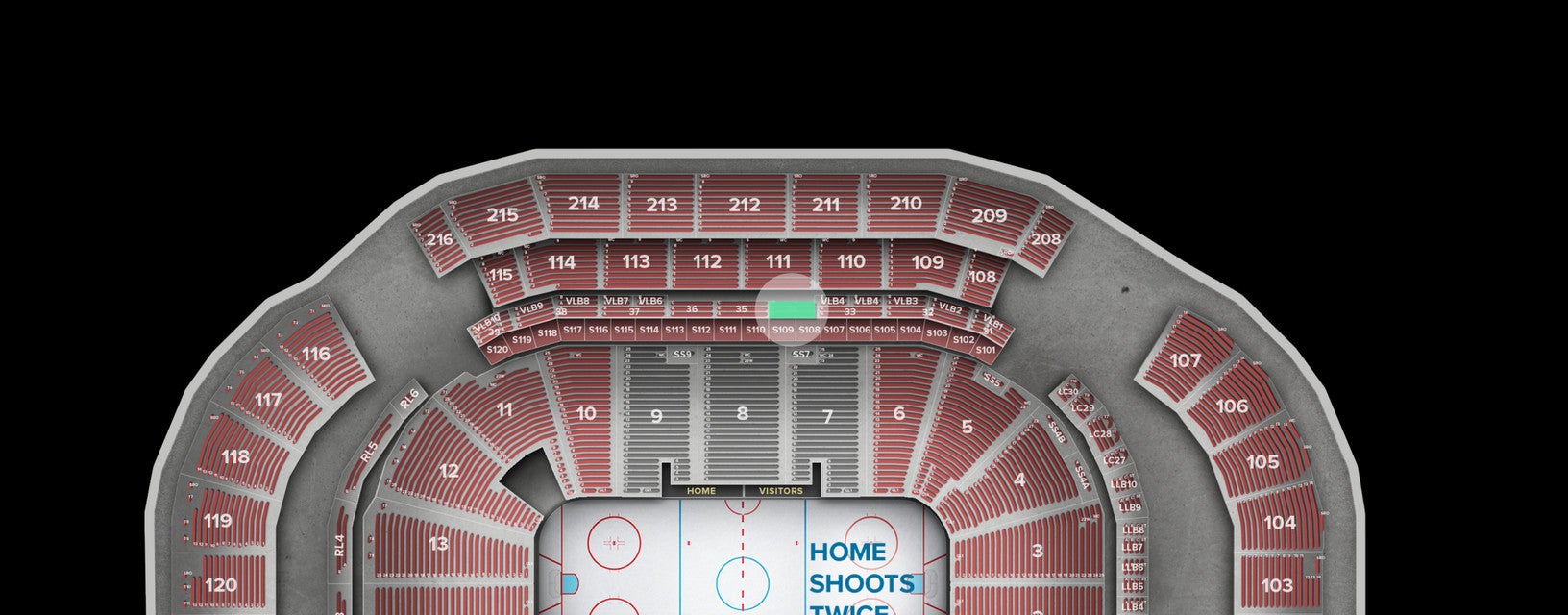 Seat view from Lower