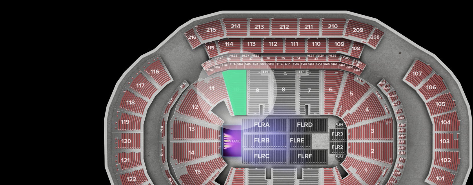 Seat view from Lower