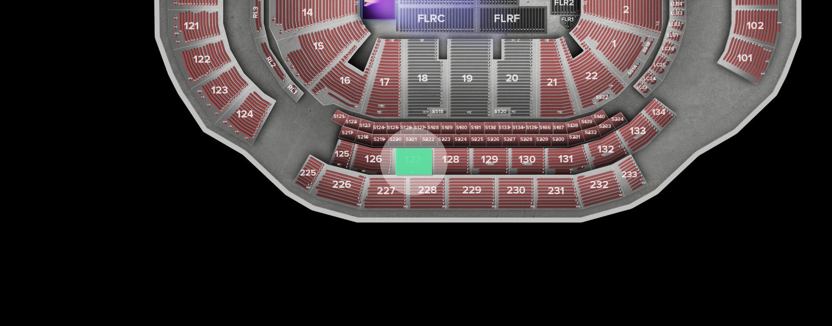 Seat view from Middle