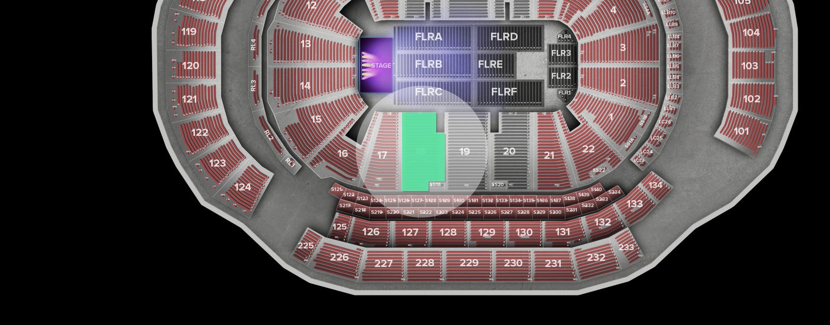Seat view from Lower