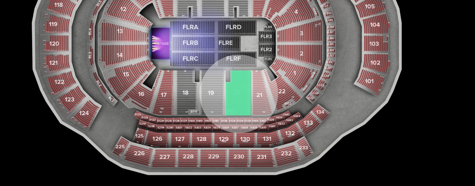 Seat view from Lower
