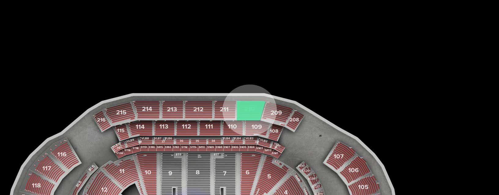 Seat view from Upper