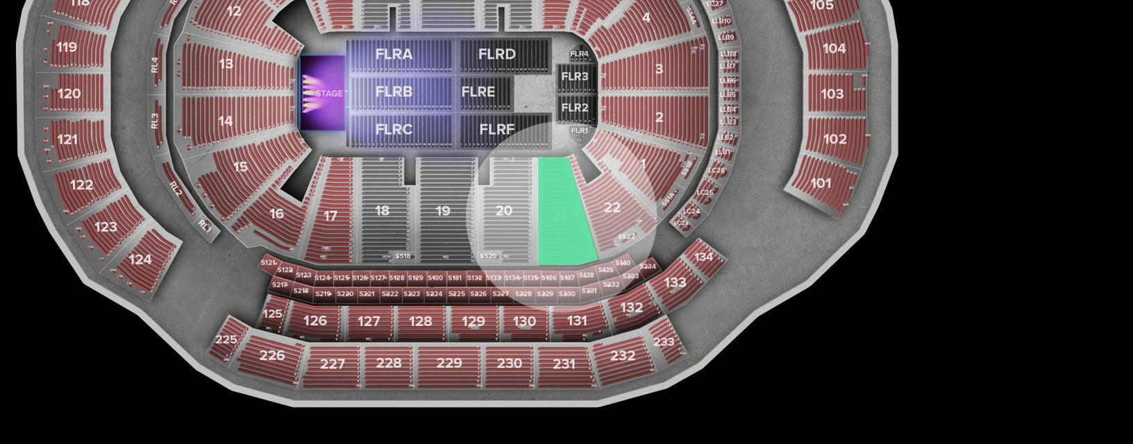 Seat view from Lower