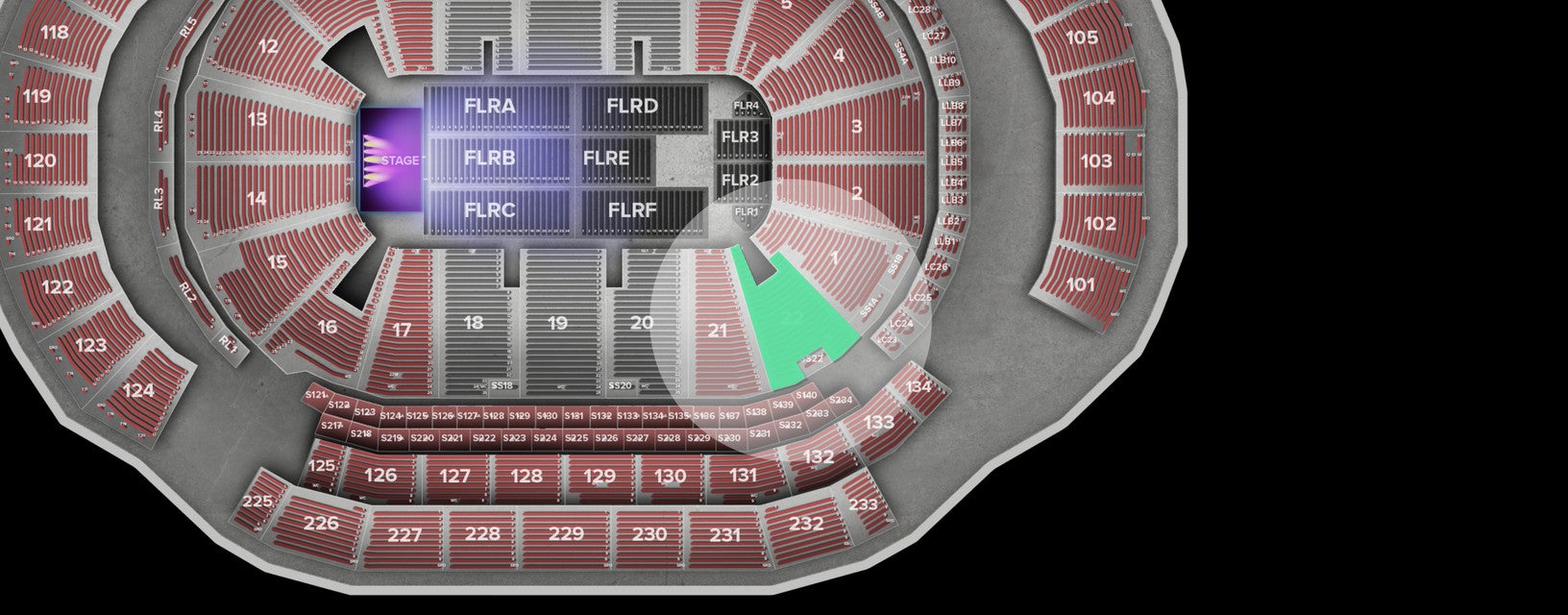 Seat view from Lower