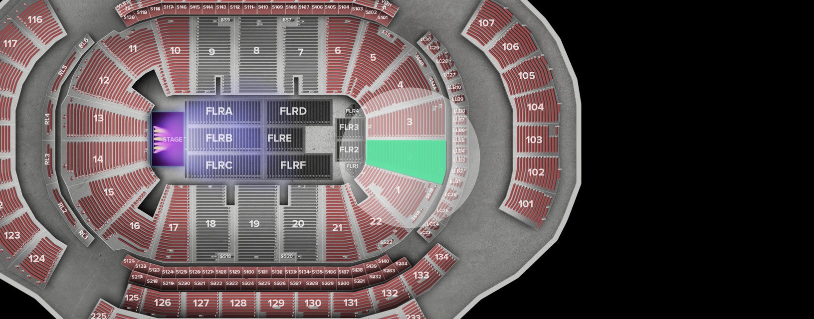 Seat view from Lower