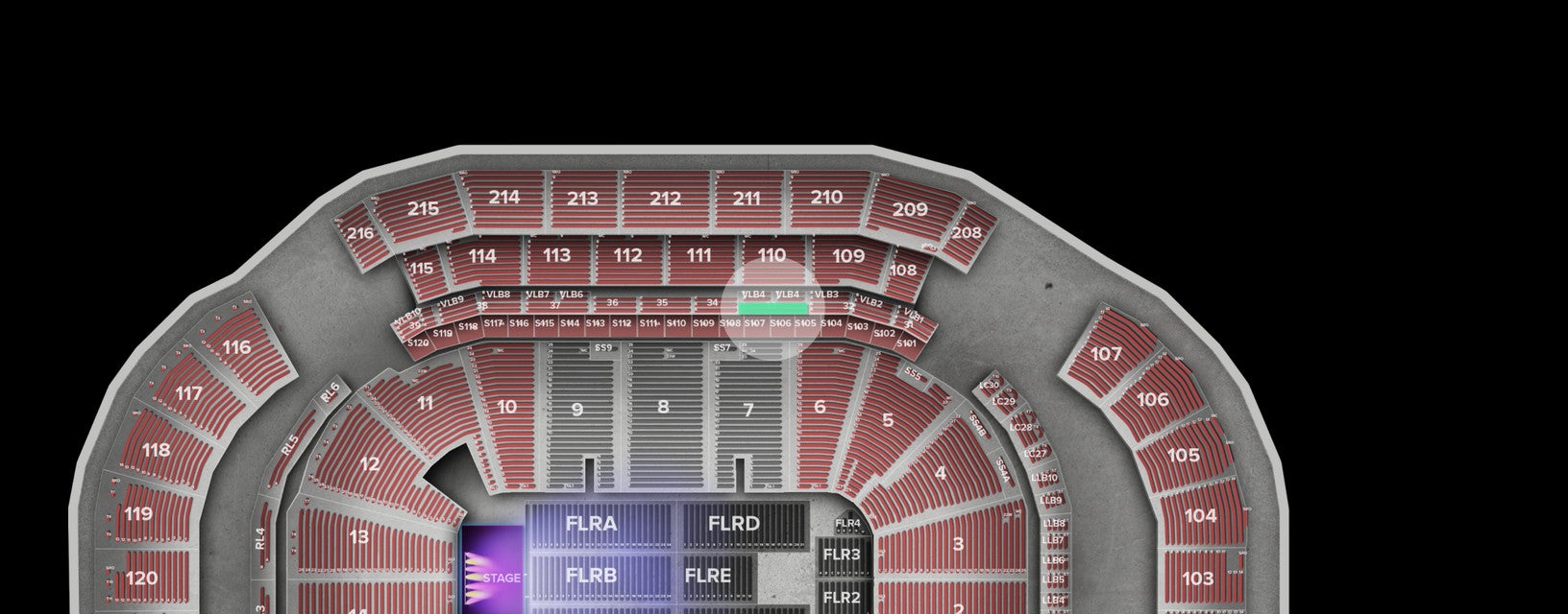 Seat view from Lower