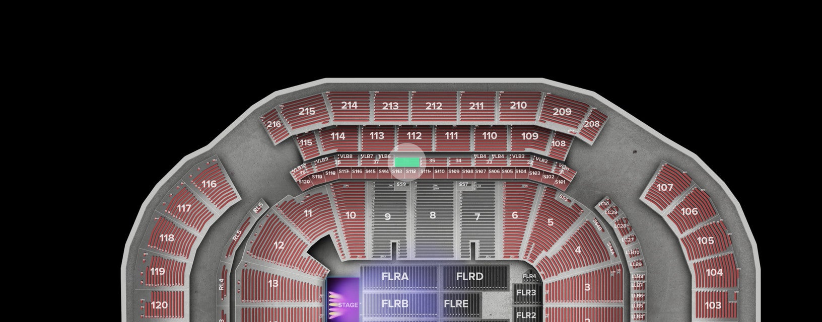 Seat view from Lower
