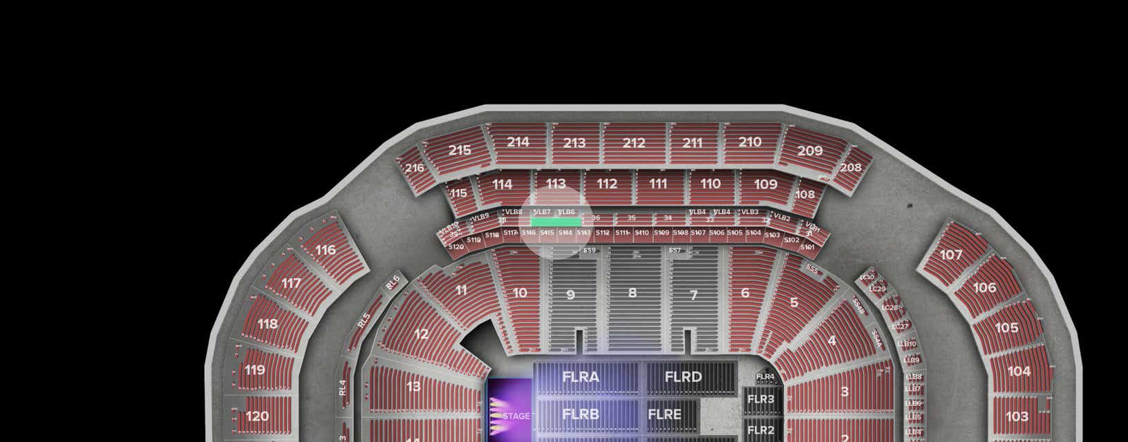 Seat view from Lower