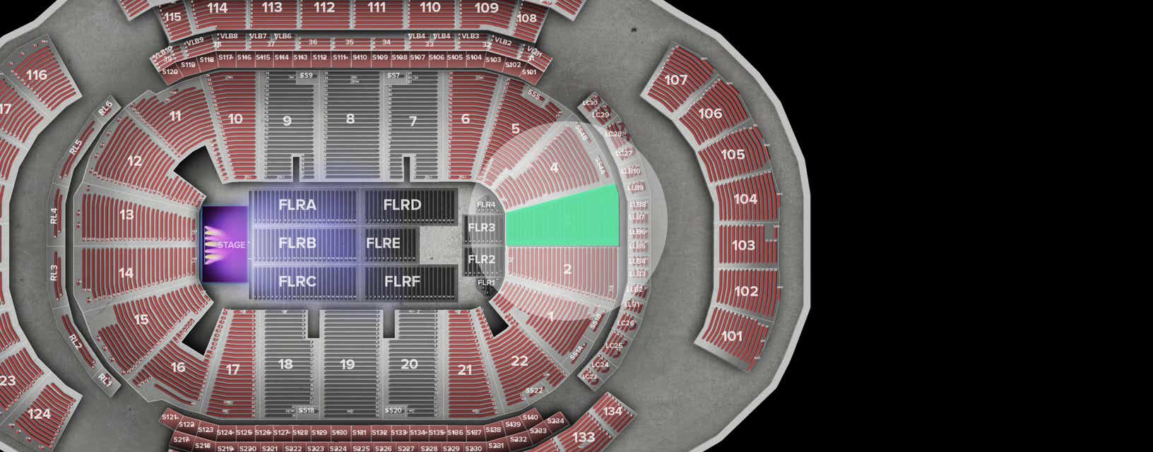 Seat view from Lower