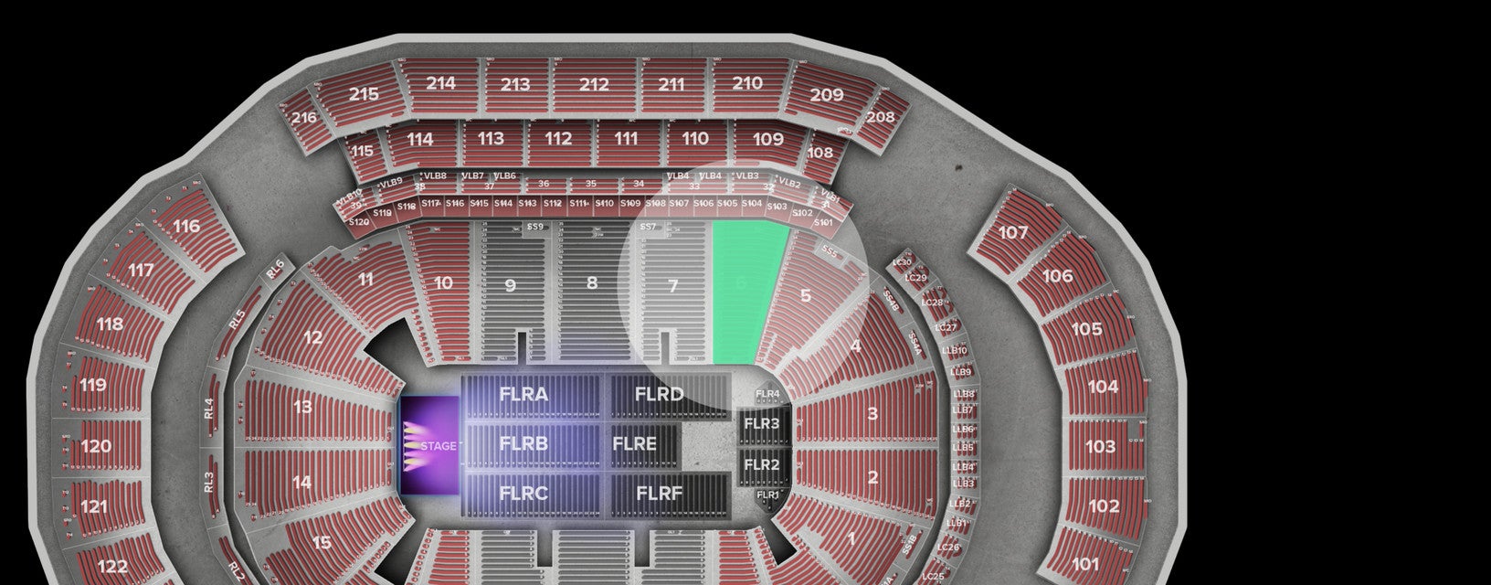 Seat view from Lower
