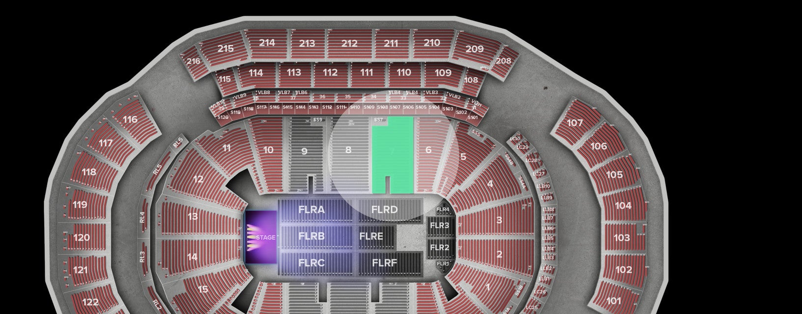 Seat view from Lower