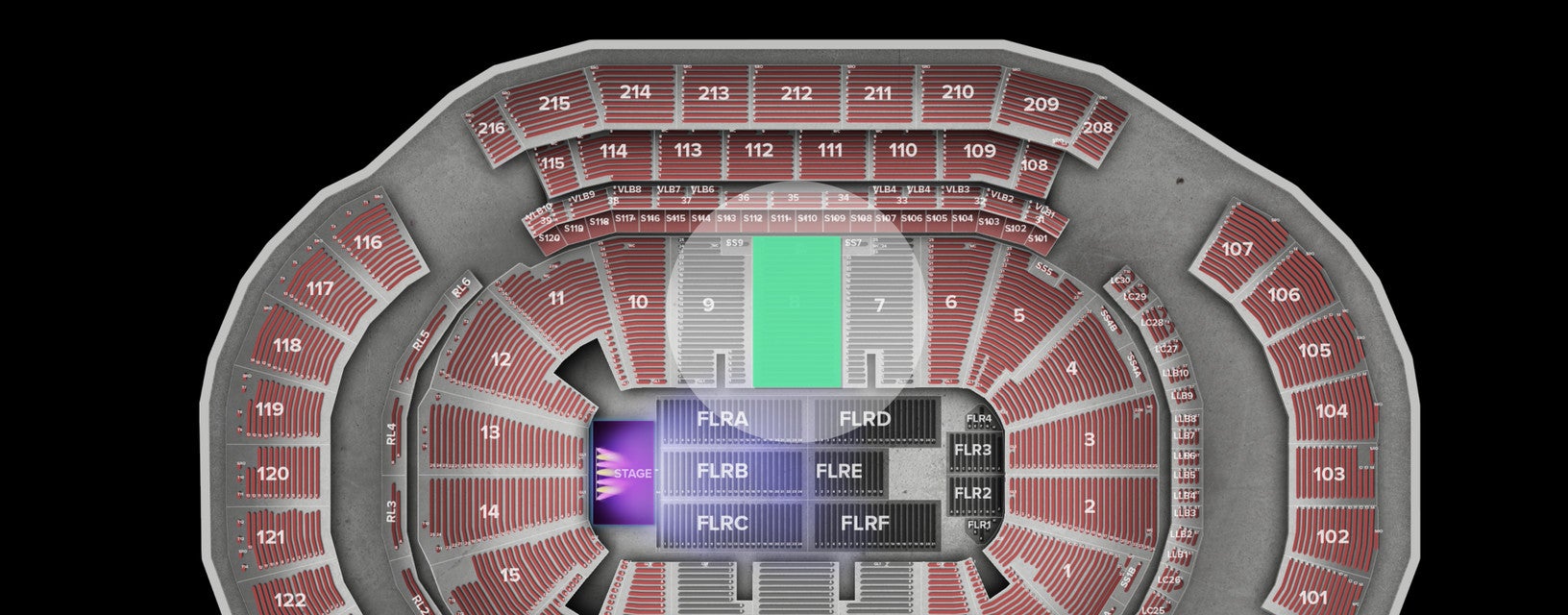 Seat view from Lower