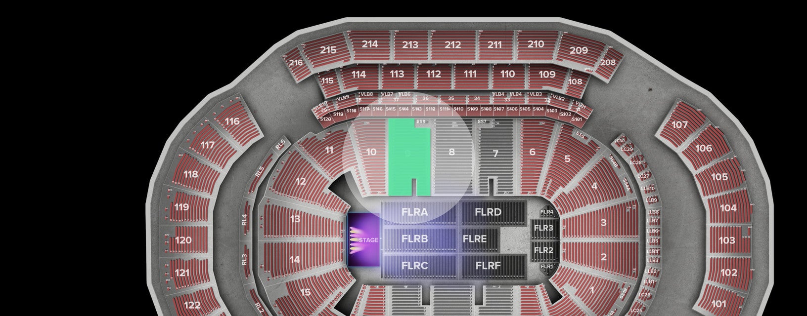 Seat view from Lower