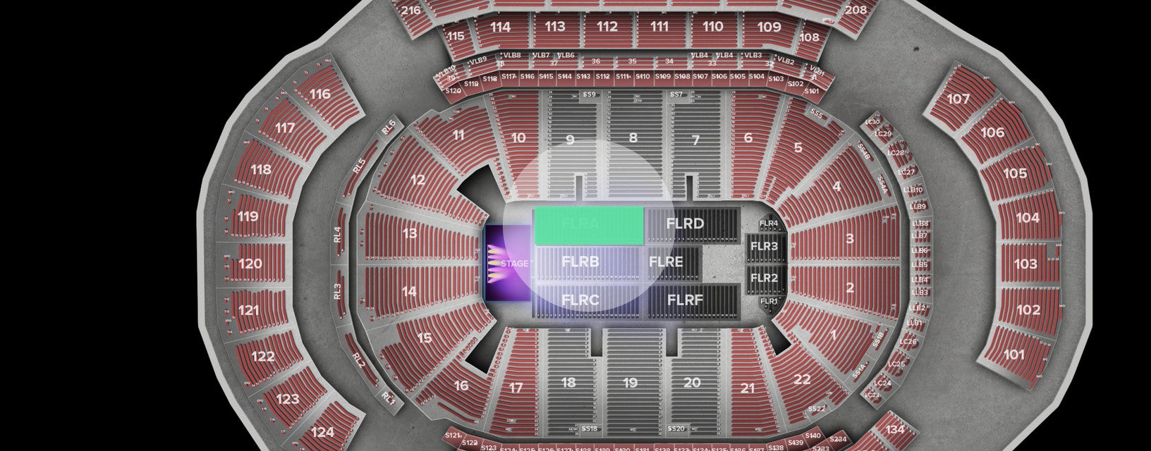 Seat view from Floor