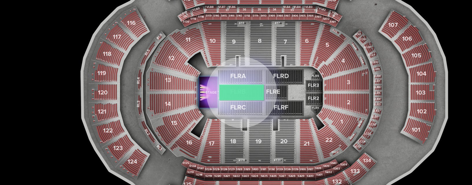 Seat view from Floor
