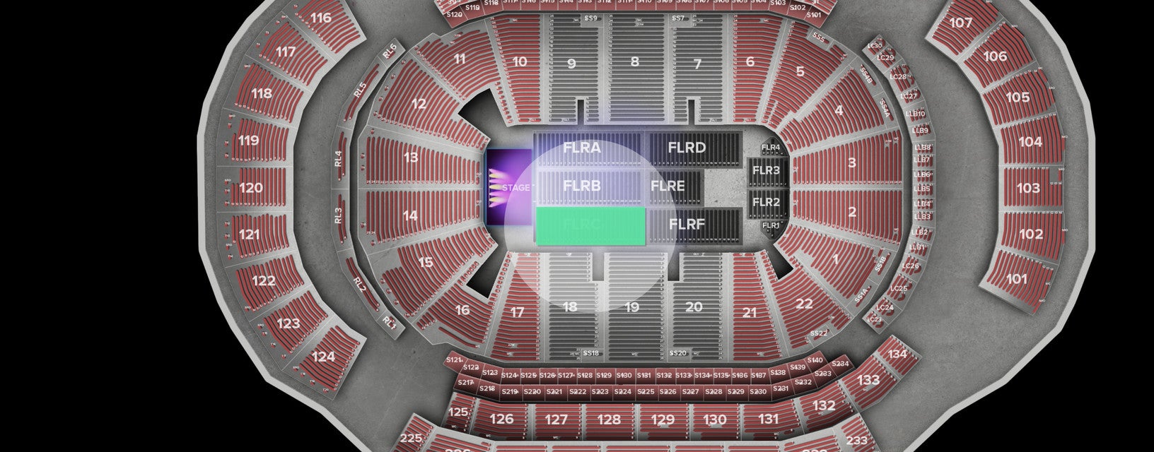 Seat view from Floor