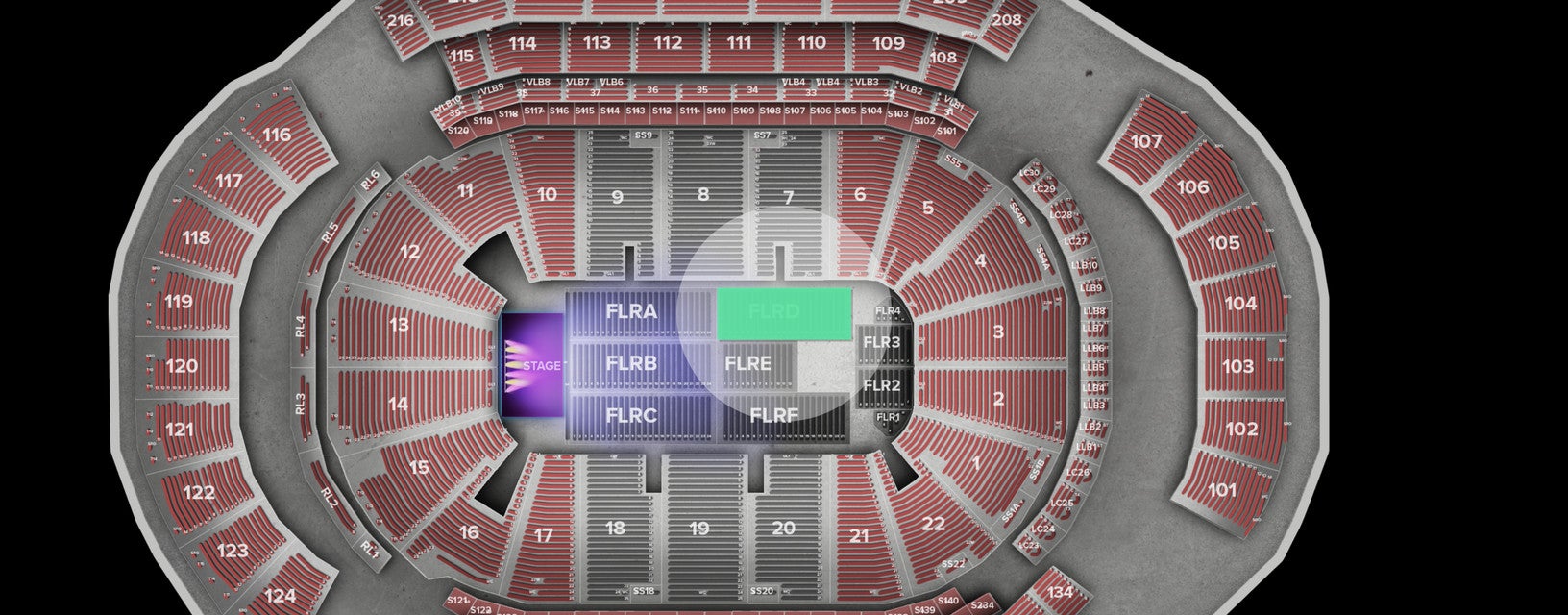 Seat view from Floor