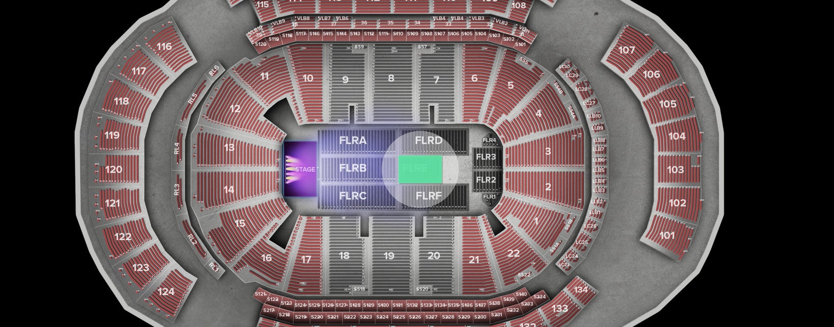 Seat view from Floor