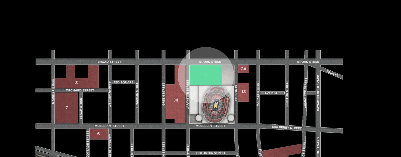 Seat view from Lot