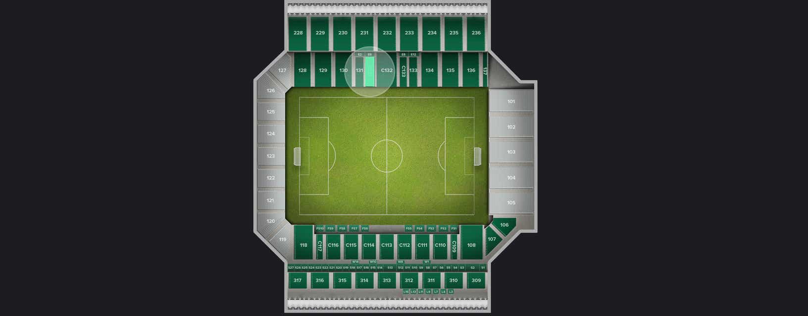 Seat view from Club