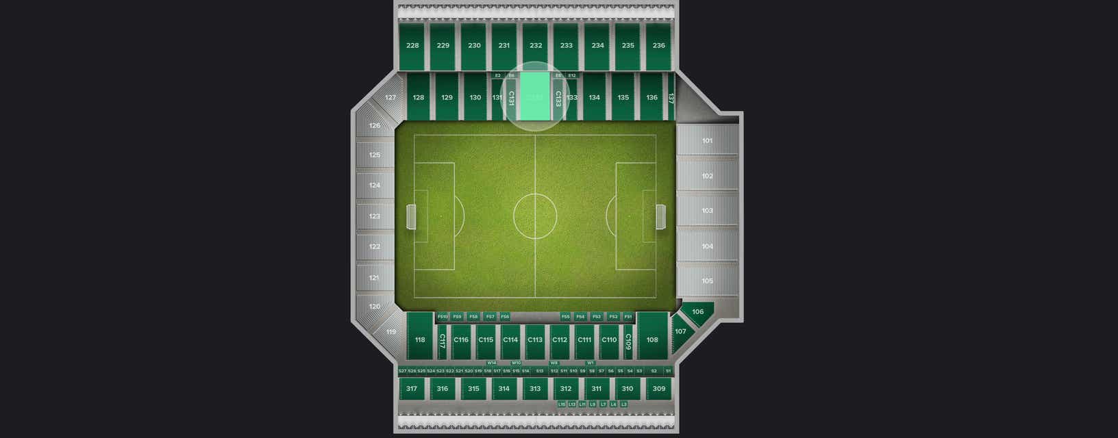 Seat view from Club