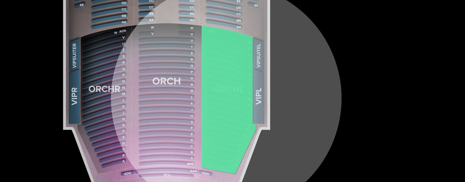 Seat view from Orchestra