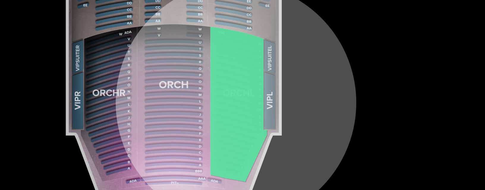 Seat view from Orchestra