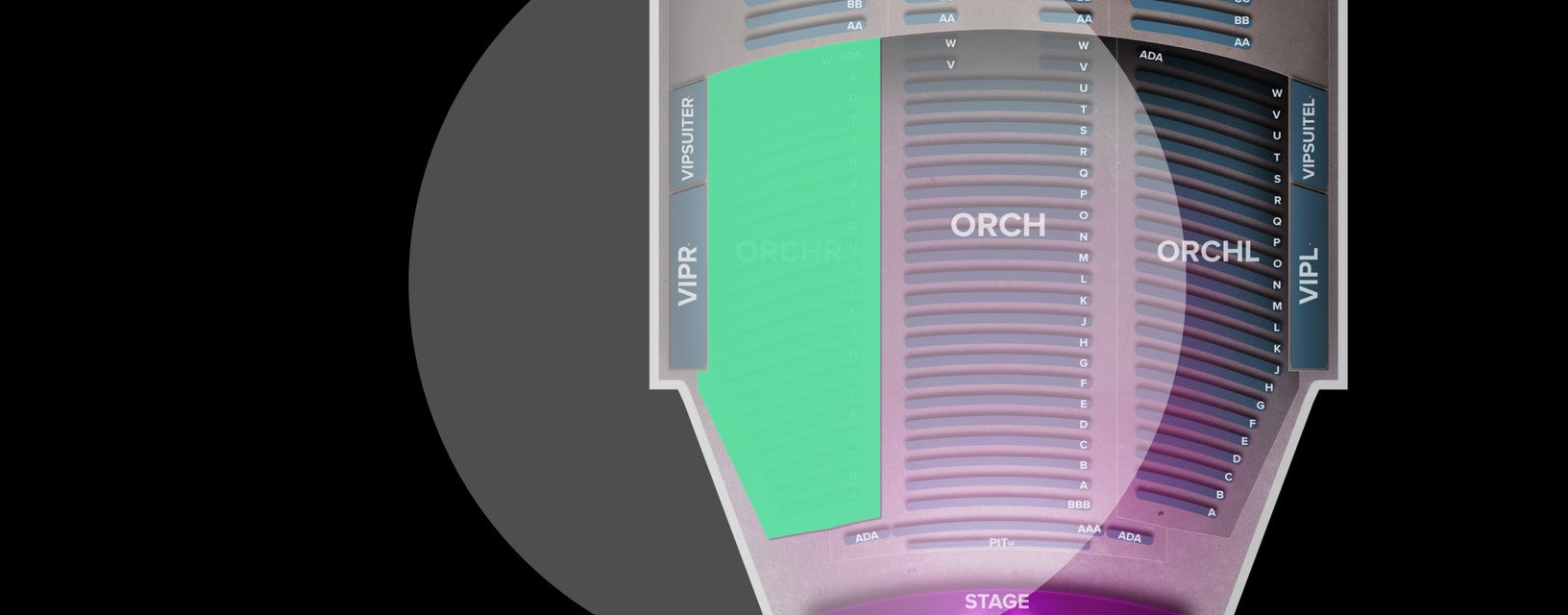 Seat view from Orchestra