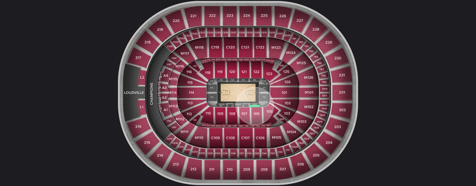 Seat view from Floor