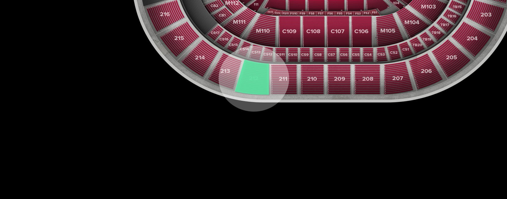 Seat view from Upper Corner