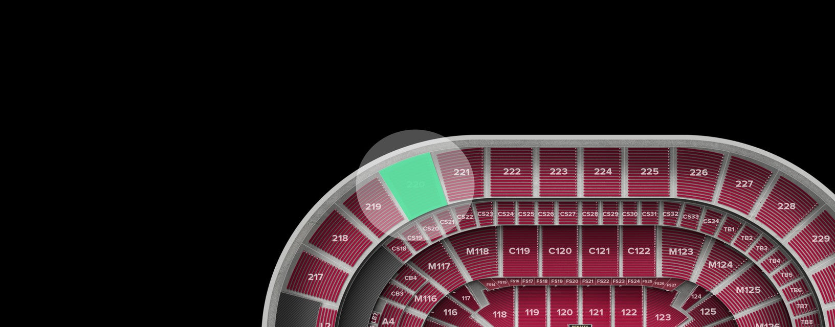 Seat view from Upper Corner